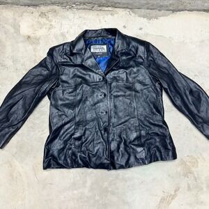 Pelle Studio Wilsons Leather Jacket Black Blazer Style Women's 2X